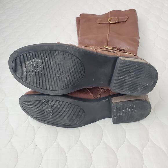 Rampage Interest Brown Riding Boots 7.5 M Knee High Stylish Comfort Women's - Picture 7 of 11